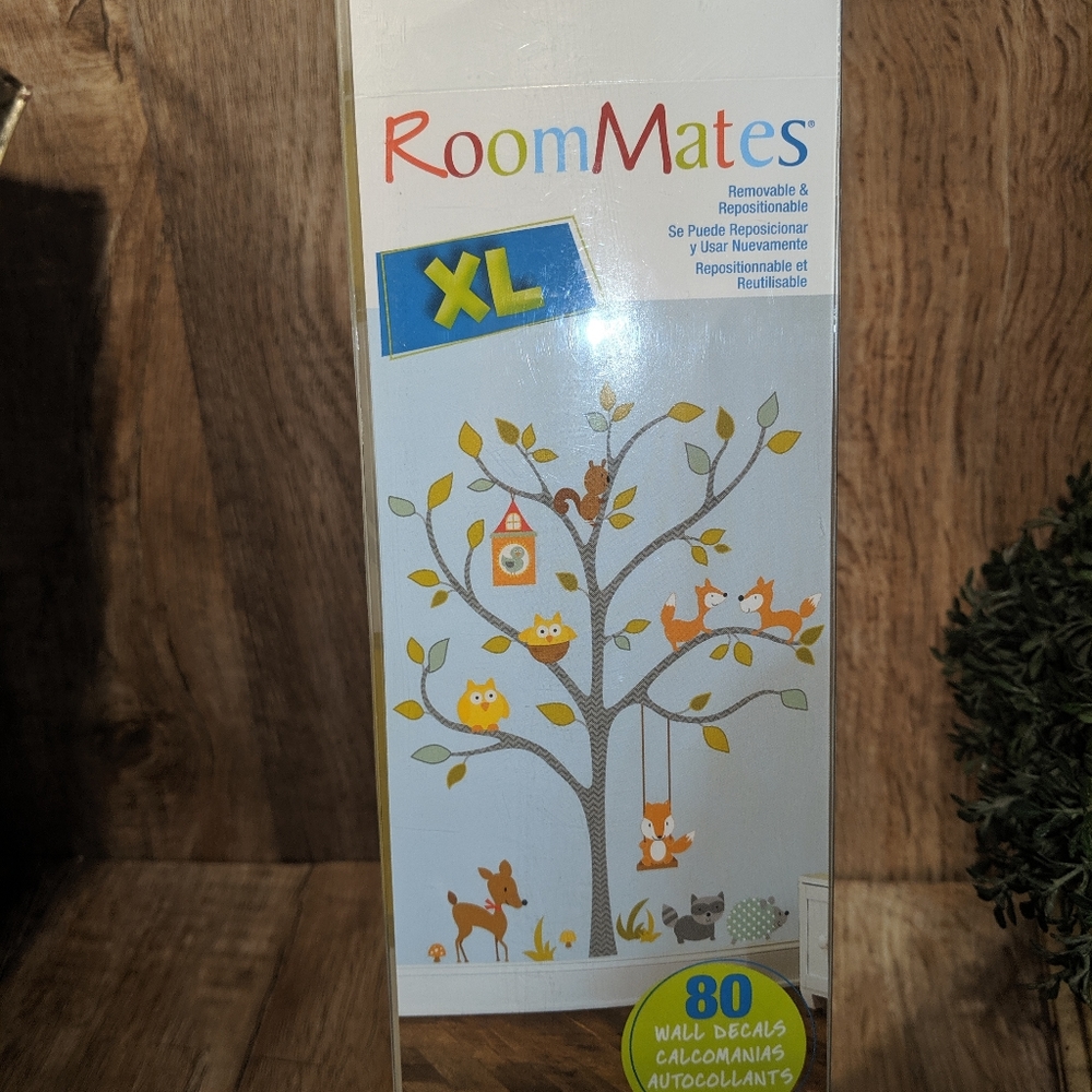 RoomMates Wall Decor Decal Tree Animals XL